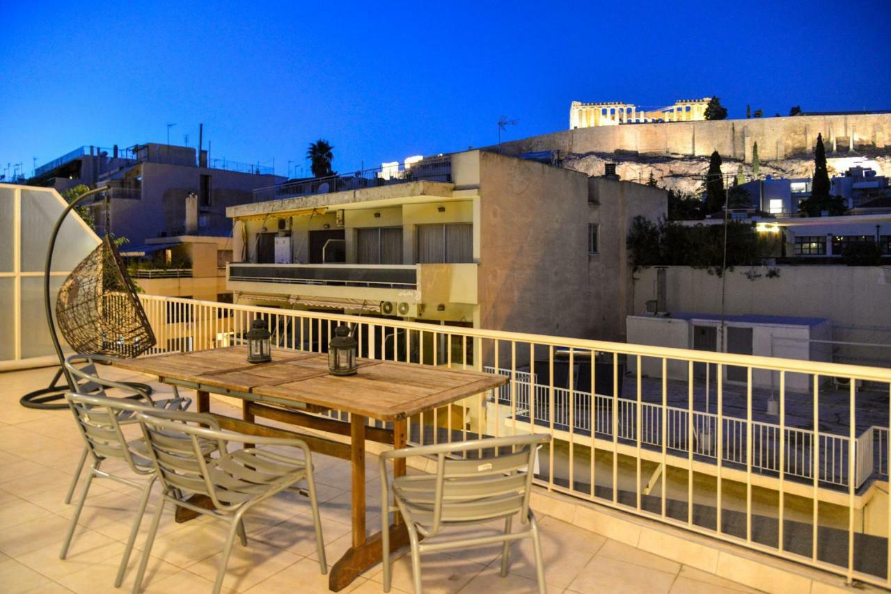 아테네 Acropolis Amazing Balcony View 3 Minutes Walking To The Museum 아파트 외부 사진